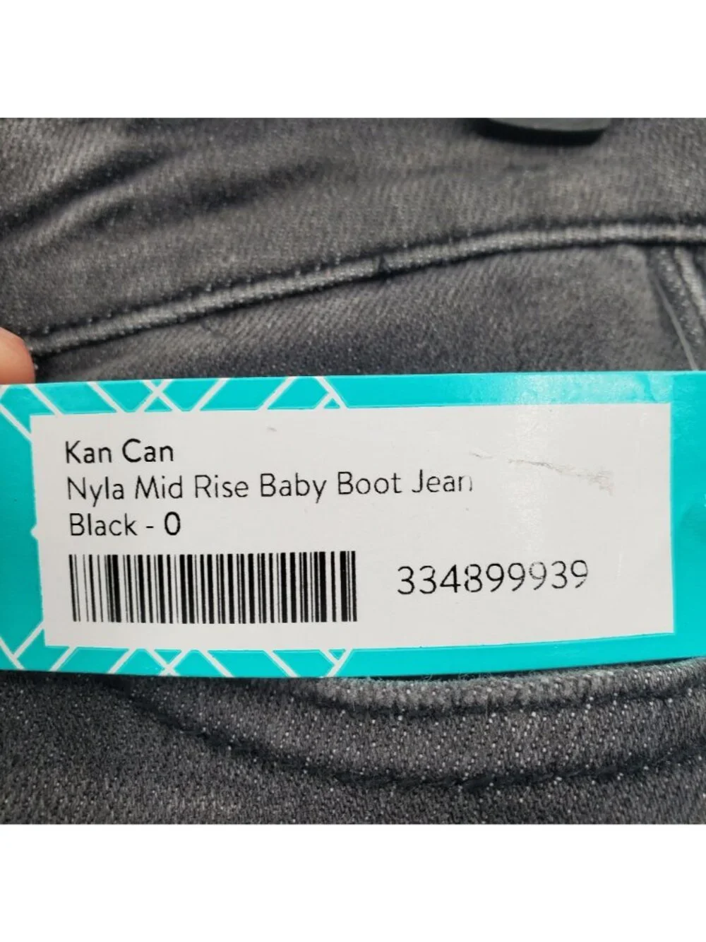 KanCan Nyla Mid Rise Baby Boot Jeans Denim Pants Women Size 0 NWT FLAW